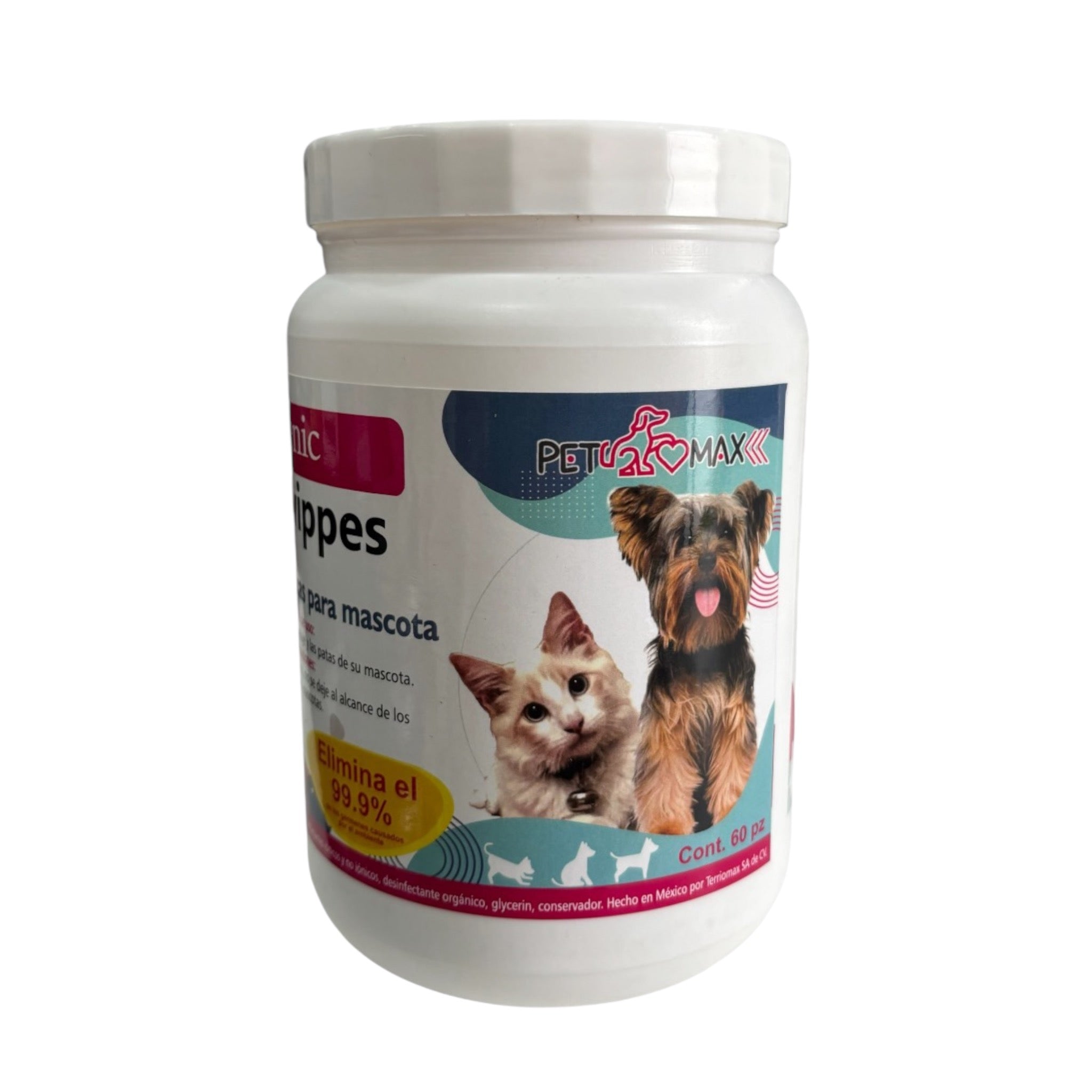 PACK TOALLITAS HIGIÉNICAS PARA MASCOTA (PERRO Y GATO) 2 BOTES